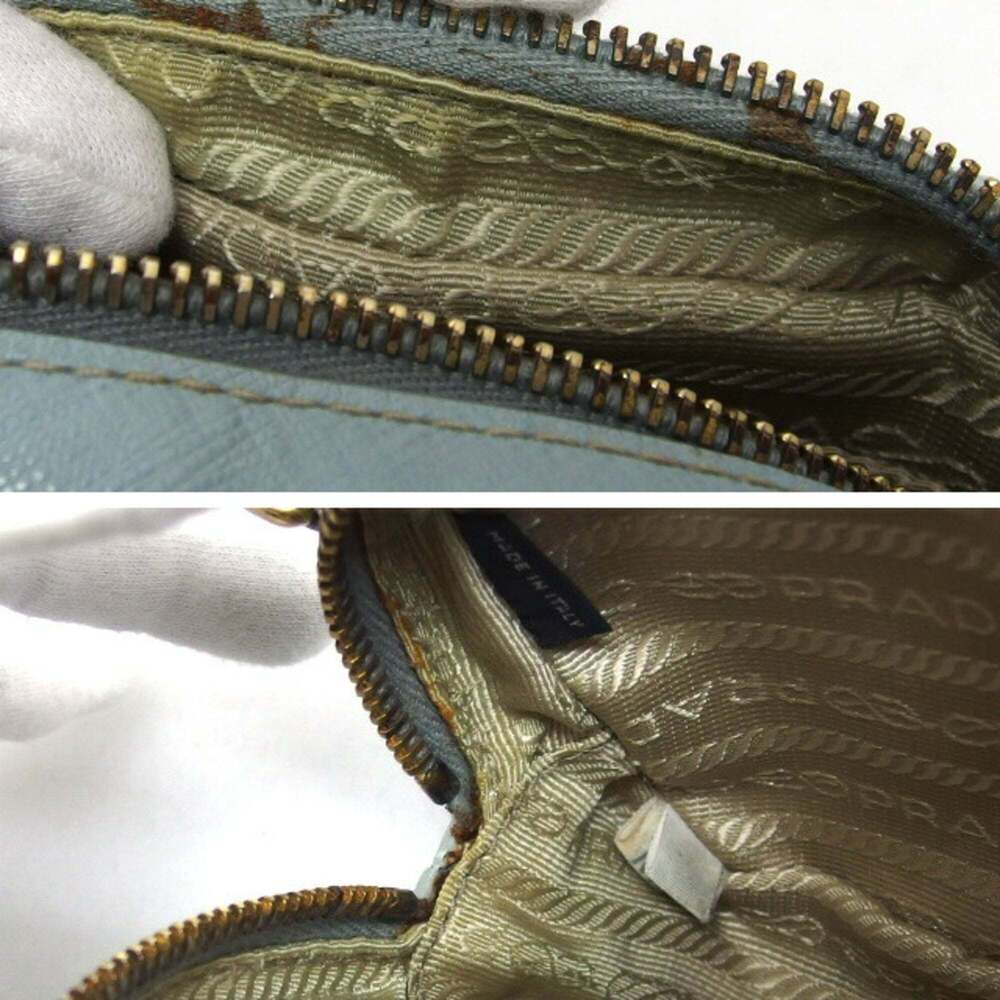 PRADA Blue Saffiano Shoulder Bag - Picture 10 of 11